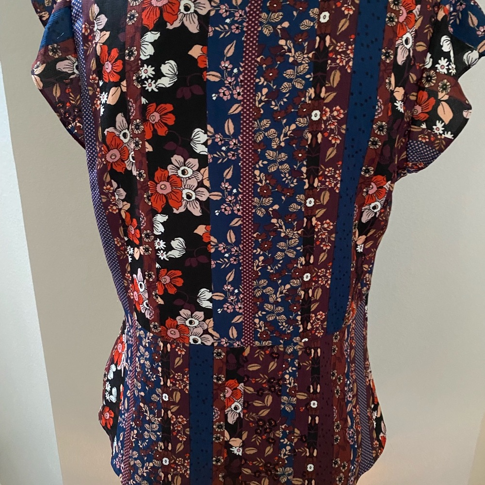 Sanctuary Boho Patchwork Blouse Size M - image 3